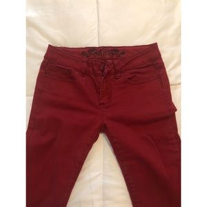 Wax Jeans Wine Color Jeans Size 5
